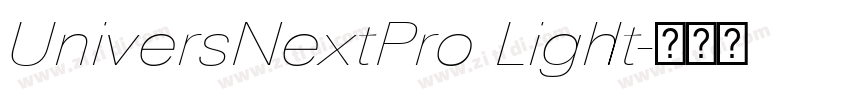 UniversNextPro Light字体转换